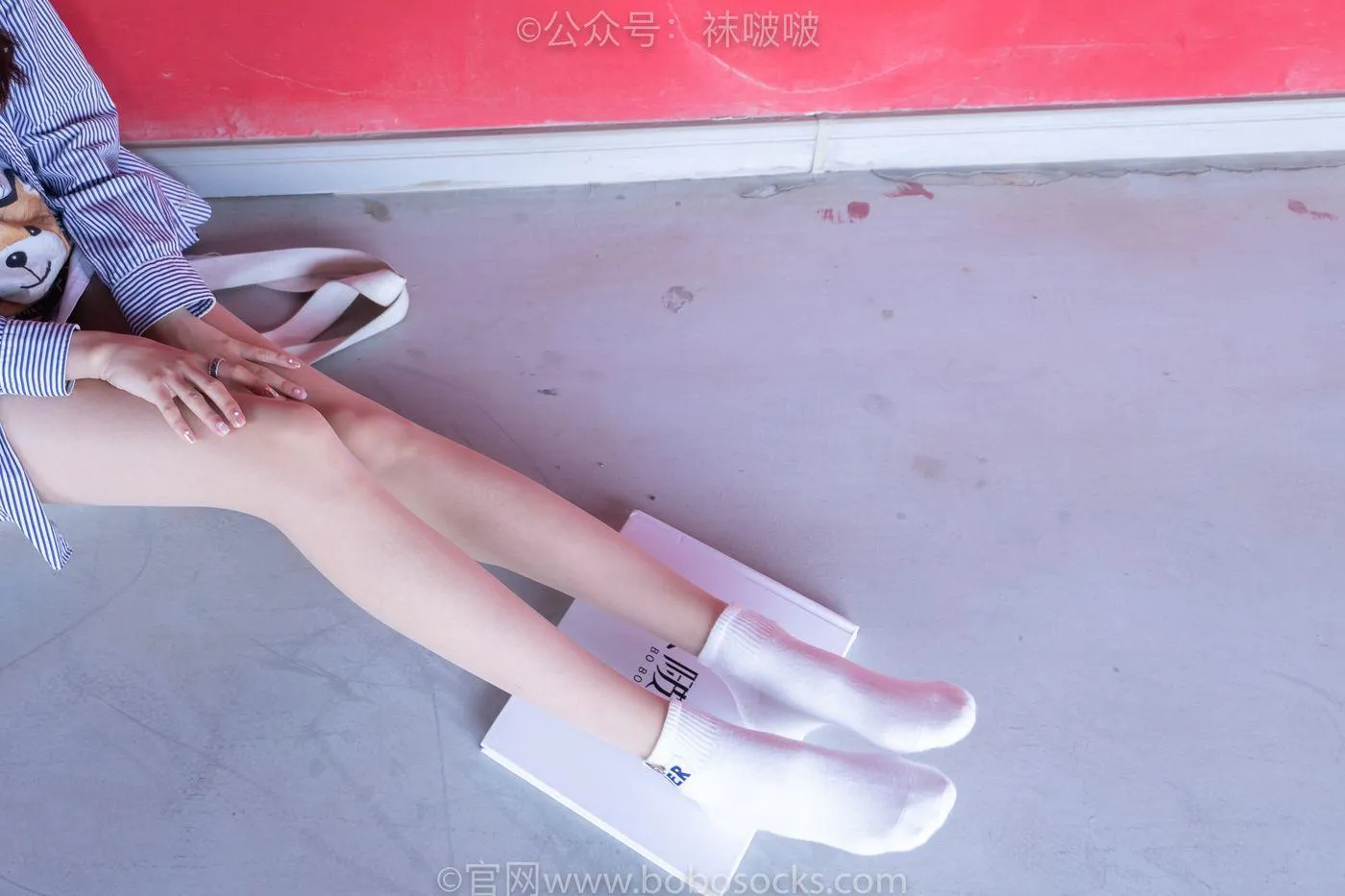 [BoBoSocks袜啵啵]NO.011 稚予-AJ、白色短棉袜、肉丝 [139P]插图4